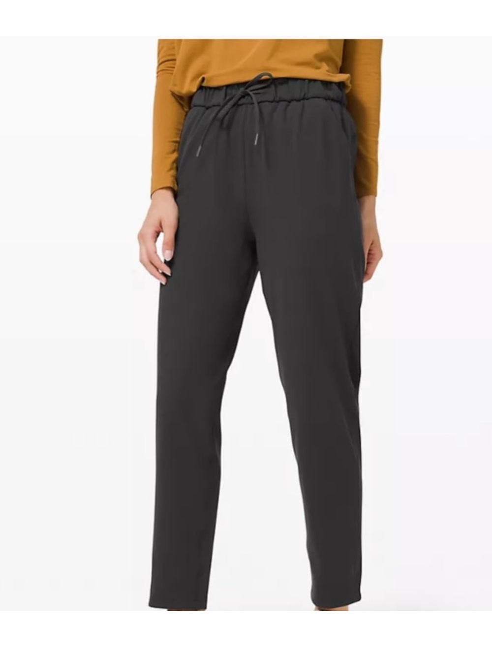 lululemon on the go track pants, graphite grey